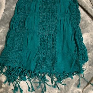 Teal scarf